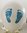 Luftballon Baby Steps Babyfüße blau 6 Stück