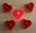 dänische Herz-Teelichter im Acrylcup rot 10 Stück